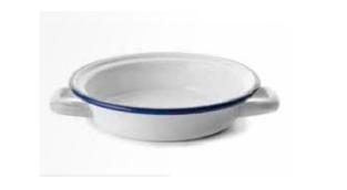 FRIG.Ø14CM ESMALTE BRANCO C/ASAS